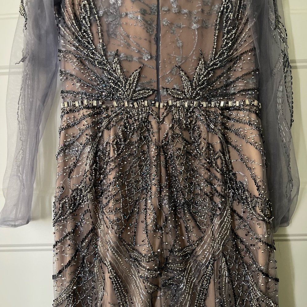Terani Couture Long Sleeve Beaded Formal Dress - Picture 5 of 8